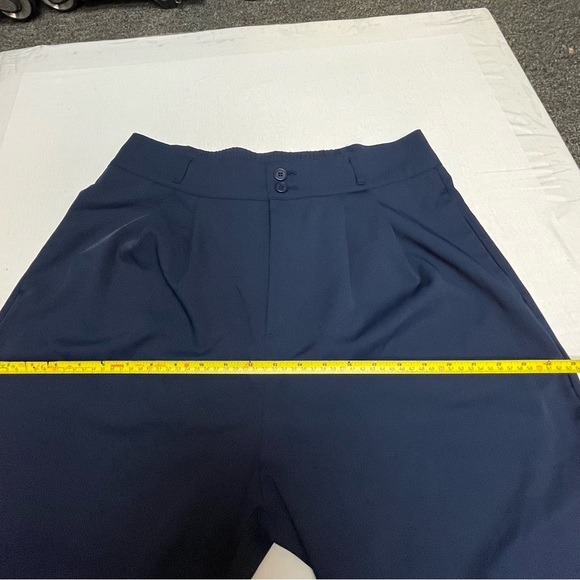 HALARA Navy Wide-Leg High-Waist Pants - Picture 8 of 10